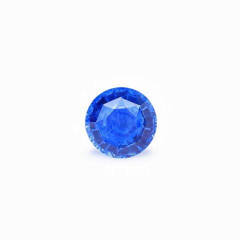 蓝宝石, 1.02 ct · 矢车菊蓝 · 圆形