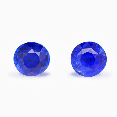 Royal Blue Sapphire Pair