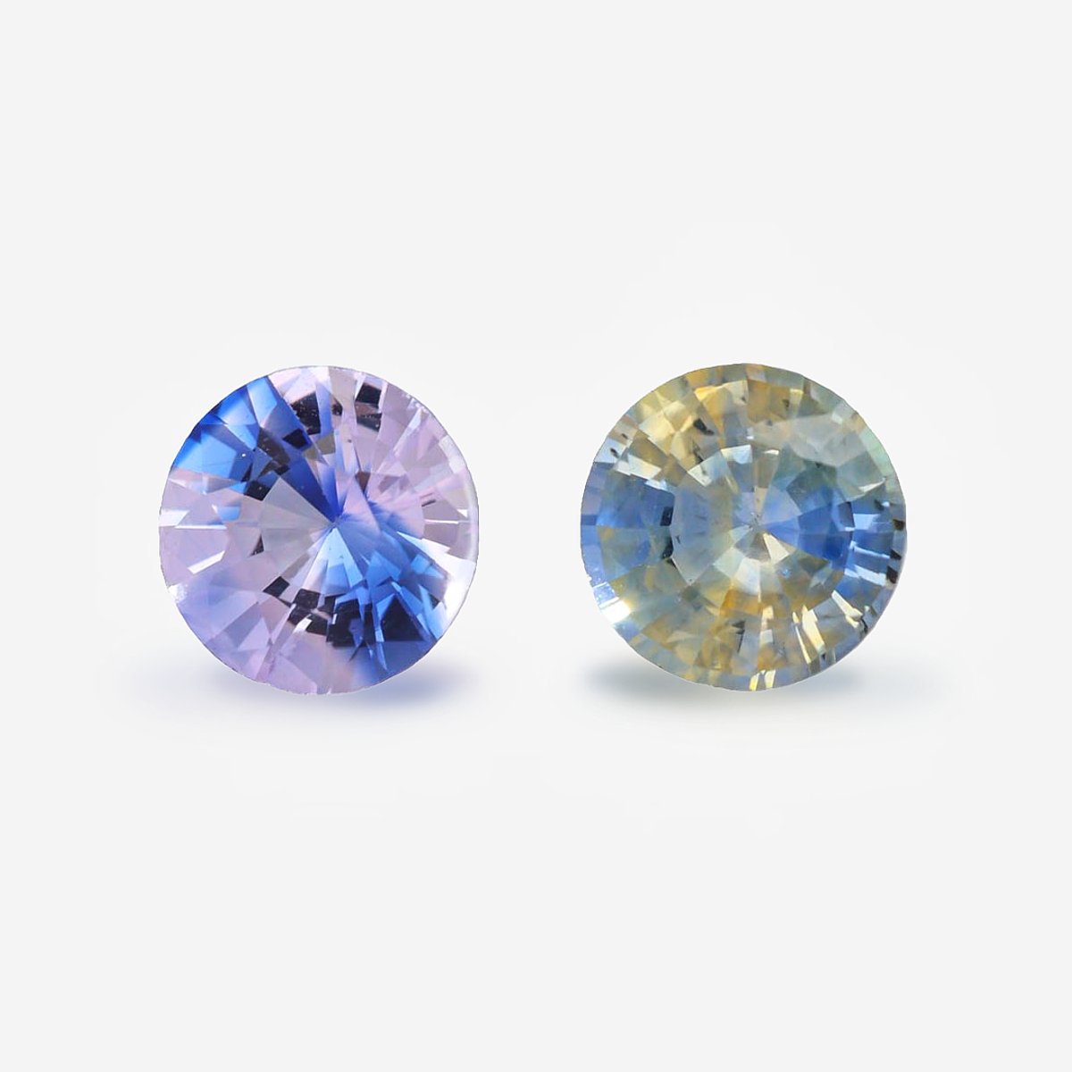 Bi-Color Sapphire Pair