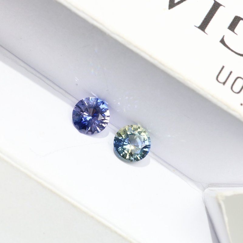 Bi-Color Sapphire Pair - View 2