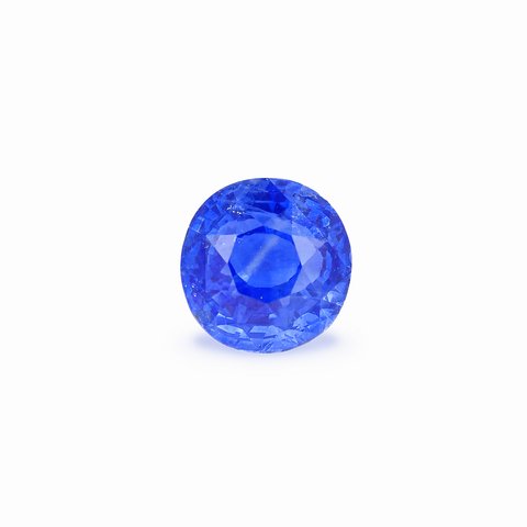 Сапфир, 1,77 ct · Васильковый синий · Круглый