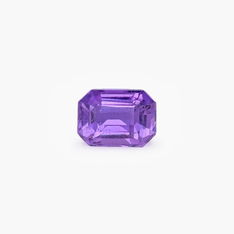 Purple Sapphire, 1.27 ct · Emerald (Octagon)