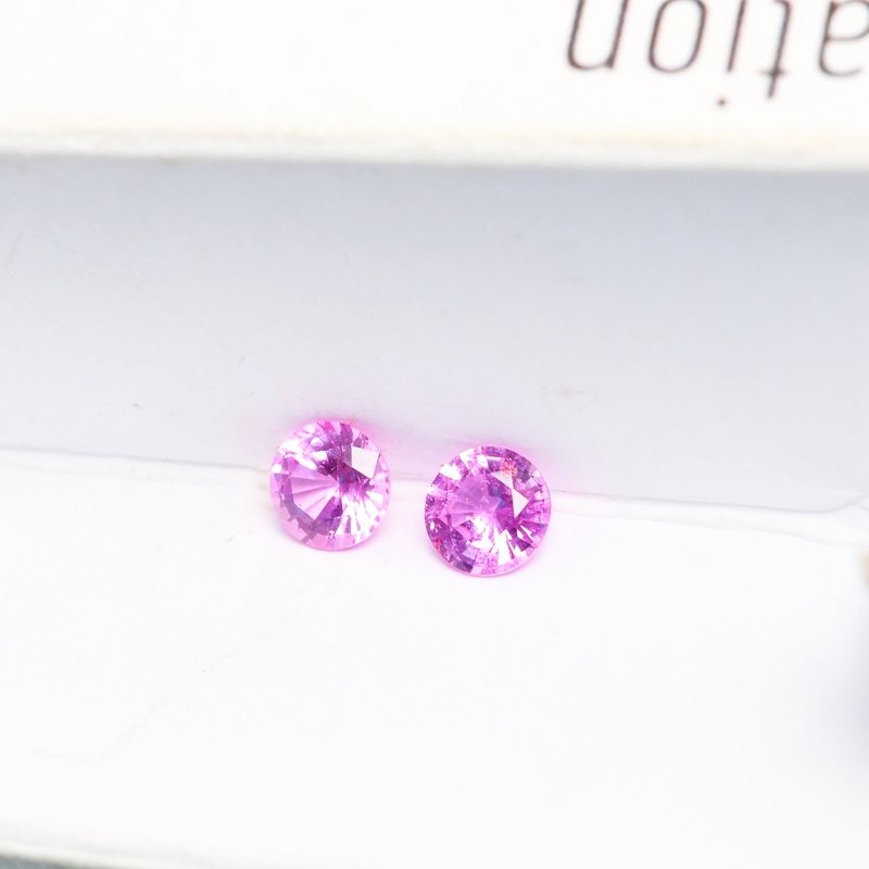 Pink Sapphire Pair - View 2