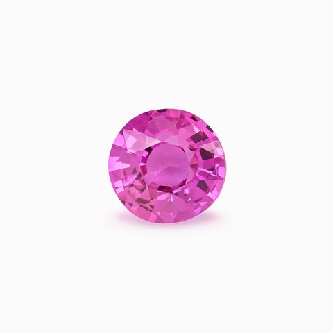 Сапфир, 1,48 ct · Розовый · Круглый