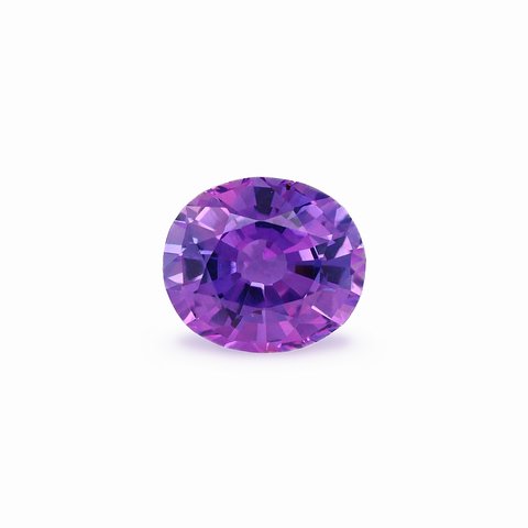 Saphir pourpre, 1,59 ct · Ovale