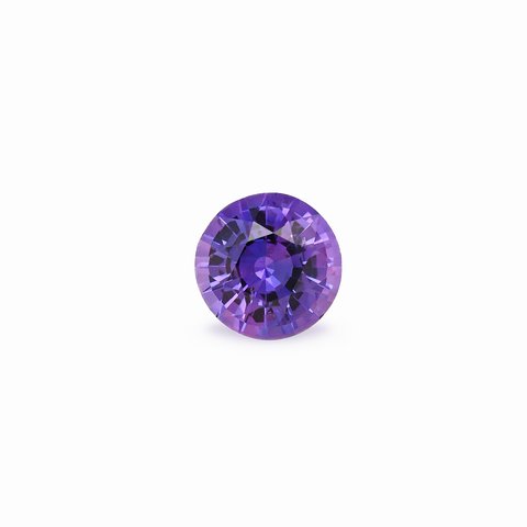 Purple Sapphire, 0.8 ct · Round