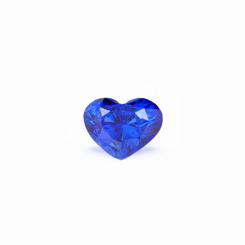 ياقوت أزرق, 1.15 ct · أزرق ملكي · قلب