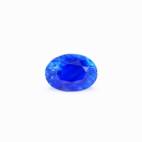 Saphir bleu, 1,66 ct · Ovale