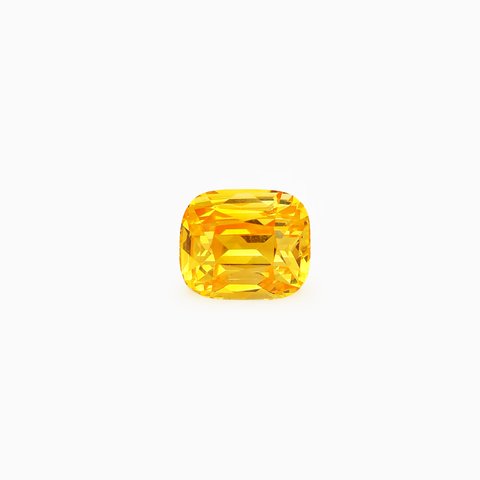 Сапфир, 1,02 ct · Золотисто-желтый · Подушка