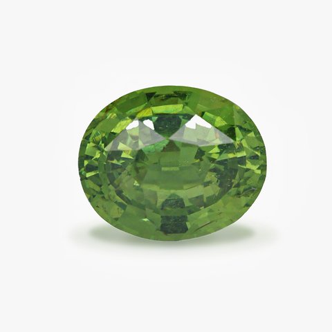 Green Zircon, 5.94 ct · Oval