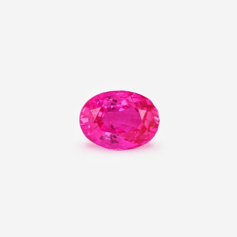 Vivid Hot Pink Sapphire, 1.05 ct · Oval