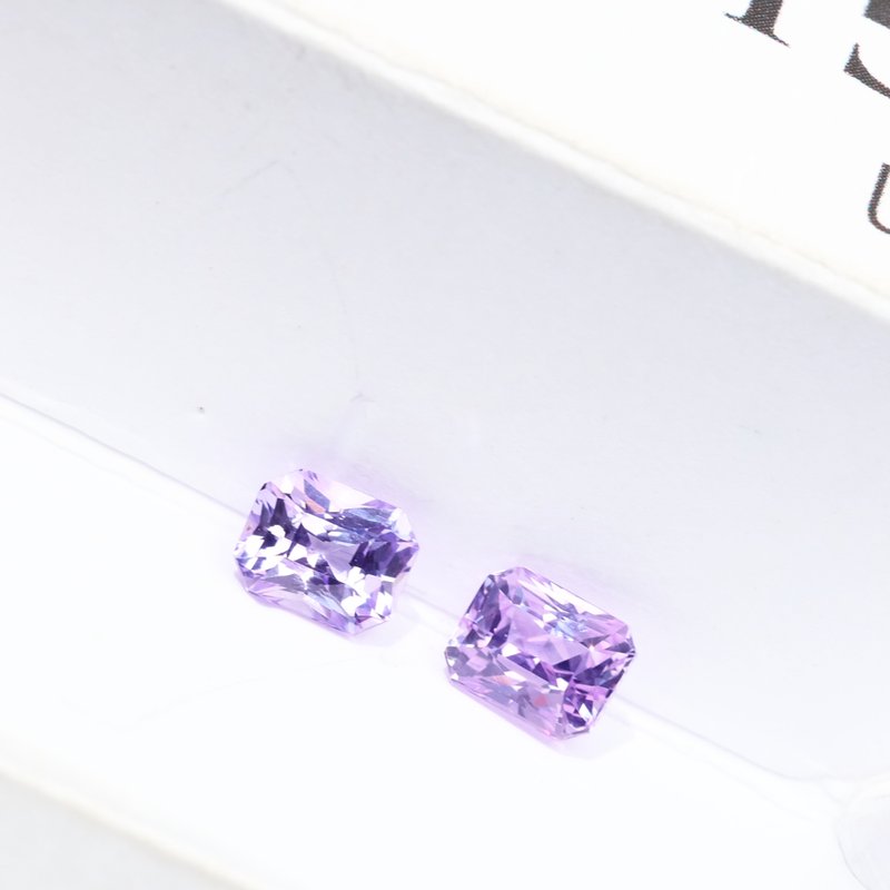 Pastel Purple Sapphire Pair - View 2