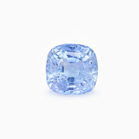 Сапфир, 2,97 ct · Пастельно-голубой · Подушка