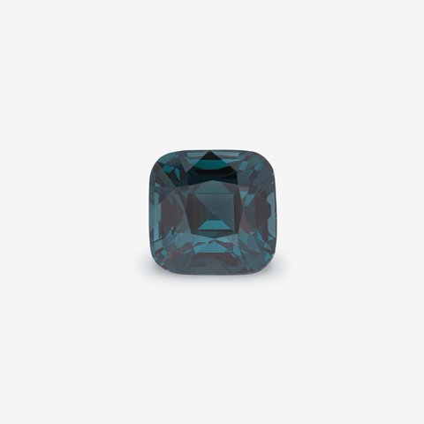 Шпинель, 4,15 ct · Зеленый · Подушка