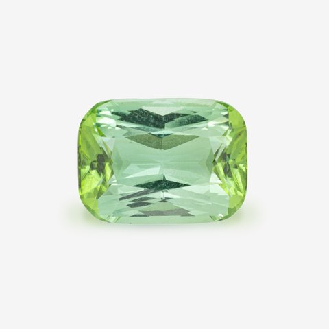 Green Tourmaline, 9.28 ct · Cushion