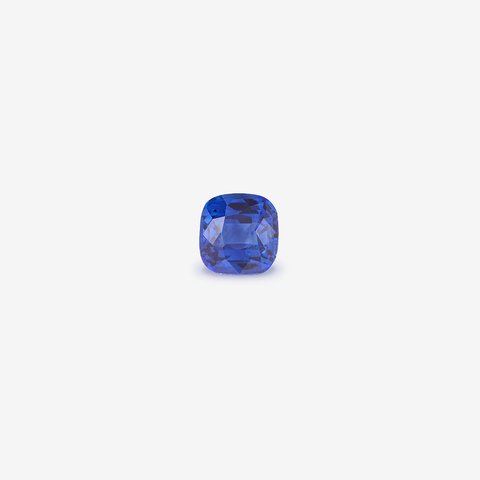 Сапфир, 0,56 ct · Насыщенный синий · Подушка