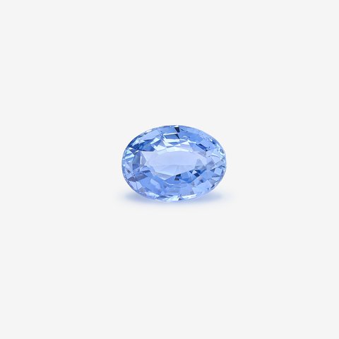 ياقوت أزرق, 1.58 ct · أزرق · بيضاوي