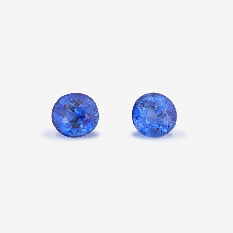 Vivid Blue Sapphire Pair - View 1