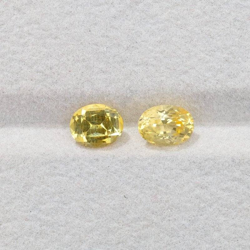 Yellow Sapphire Pair - View 2