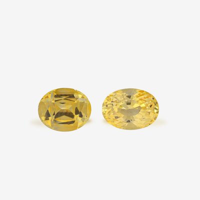 Yellow Sapphire Pair