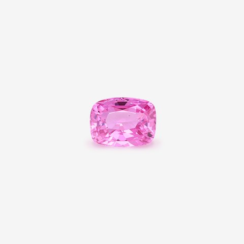 Saphir rose, 1,07 ct · Coussin