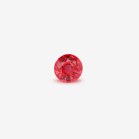 ياقوت أحمر, 0.62 ct · أحمر · دائري