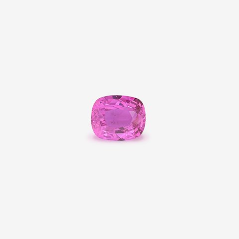 Saphir rose, 1,04 ct · Coussin