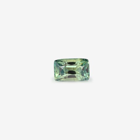 Green Sapphire, 1.32 ct · Cushion