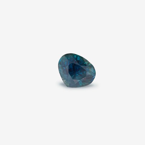 Сапфир, 1,98 ct · Бирюзовый (зеленовато-синий) · Груша