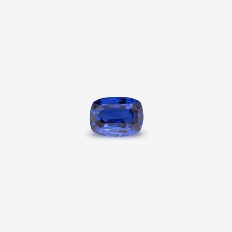 Saphir bleu vif, 1,08 ct · Coussin