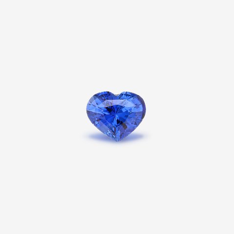 Saphir bleu vif, 1,22 ct · Cœur