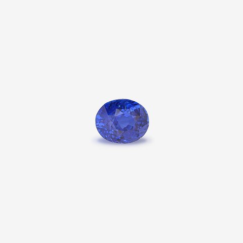 ياقوت أزرق, 1.06 ct · أزرق ملكي · بيضاوي