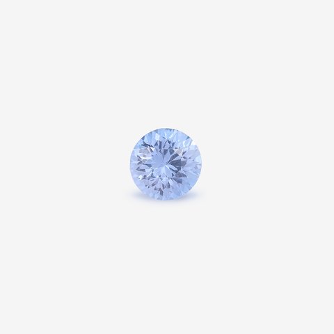 ياقوت أزرق, 1.07 ct · أزرق باستيل · دائري
