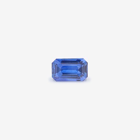 Blue Sapphire, 1.08 ct · Emerald (Octagon)
