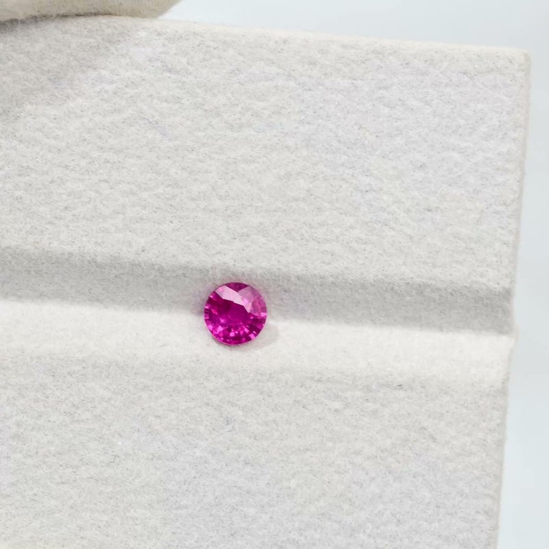 Hot Pink Sapphire - View 2