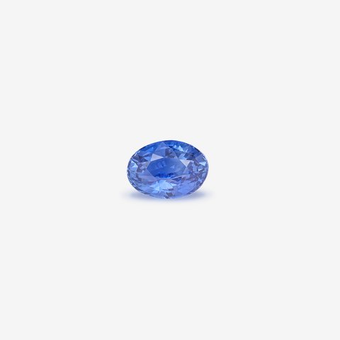 Saphir bleu vif, 1,05 ct · Ovale